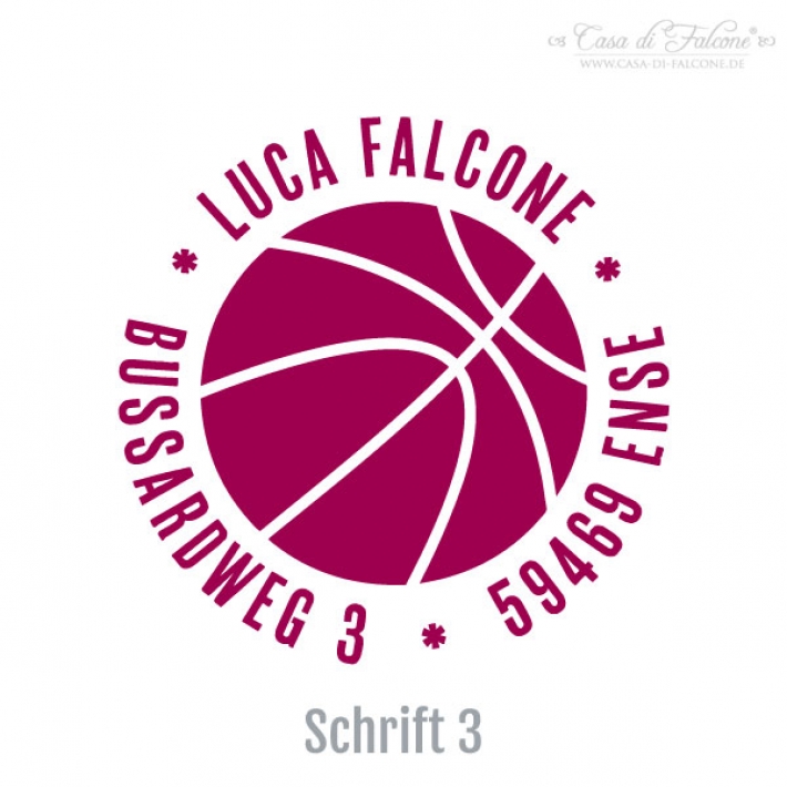 Teenager Adressstempel Basketball