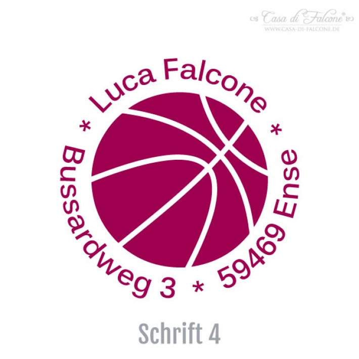 Teenager Adressstempel Basketball