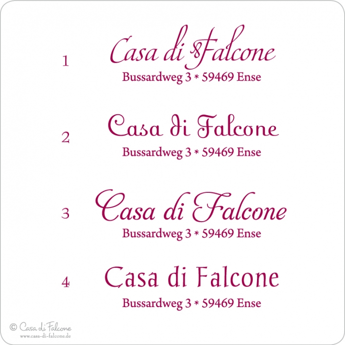 Adressstempel Ornament II