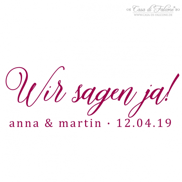 Adressstempel personalisiert, Schreibschrift