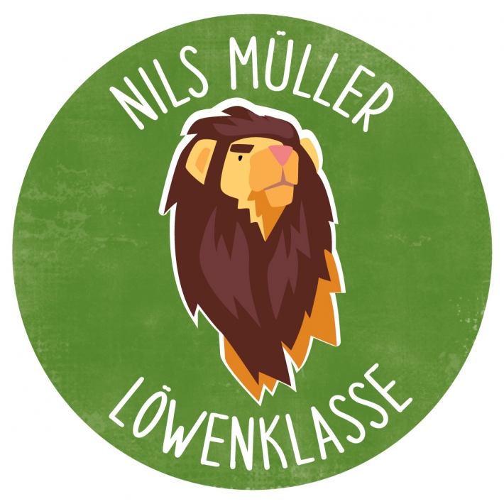 Schulaufkleber I Namensaufkleber fr die Schule Lwe