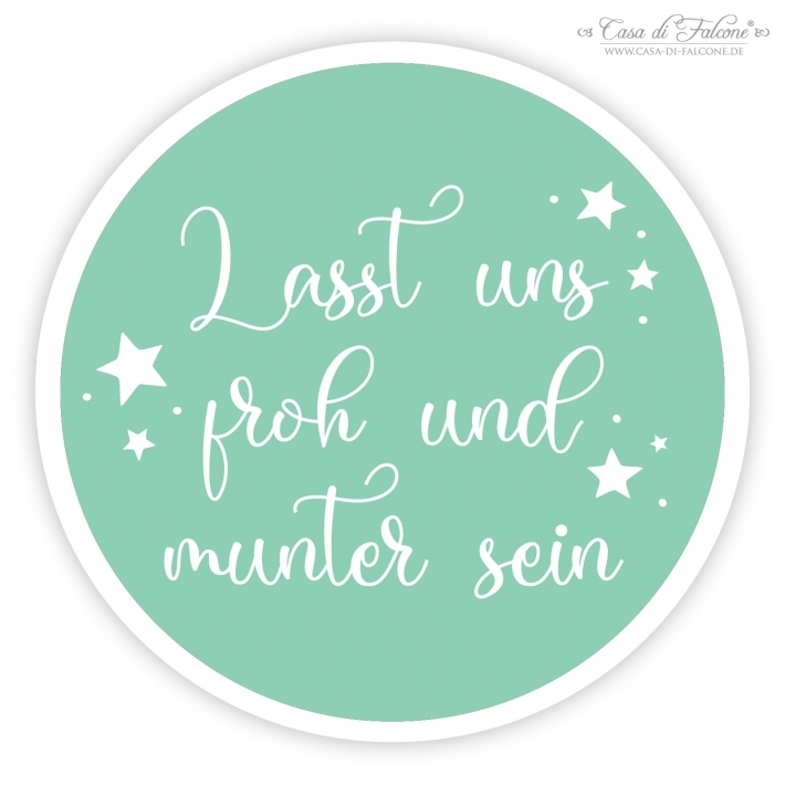 Aufkleber Weihnachtslieder, kalligrafisch