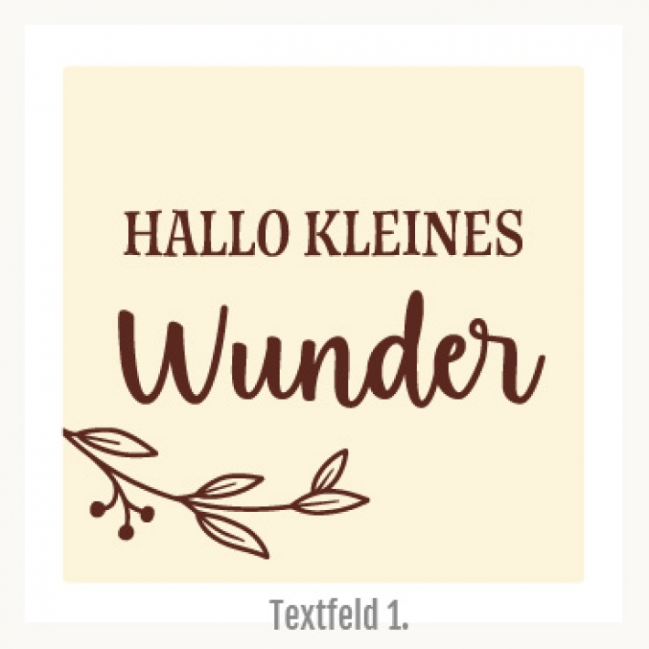 Personalisiertes Holzwrfel-Set zur Geburt, Ranke