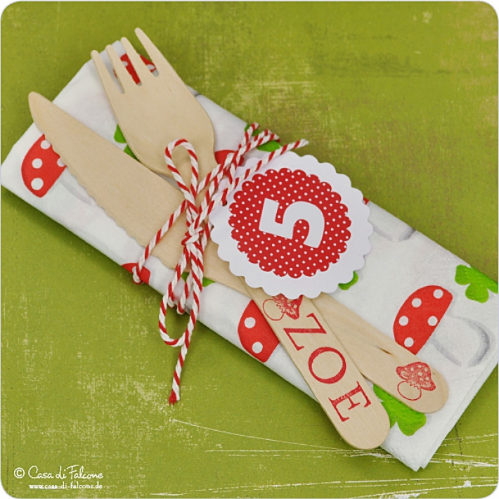Zahlenaufkleber Polka Dots
