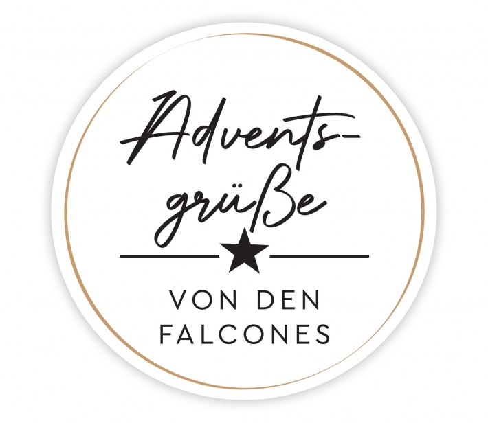 Personalisierte Weihnachtsaufkleber modern Stern