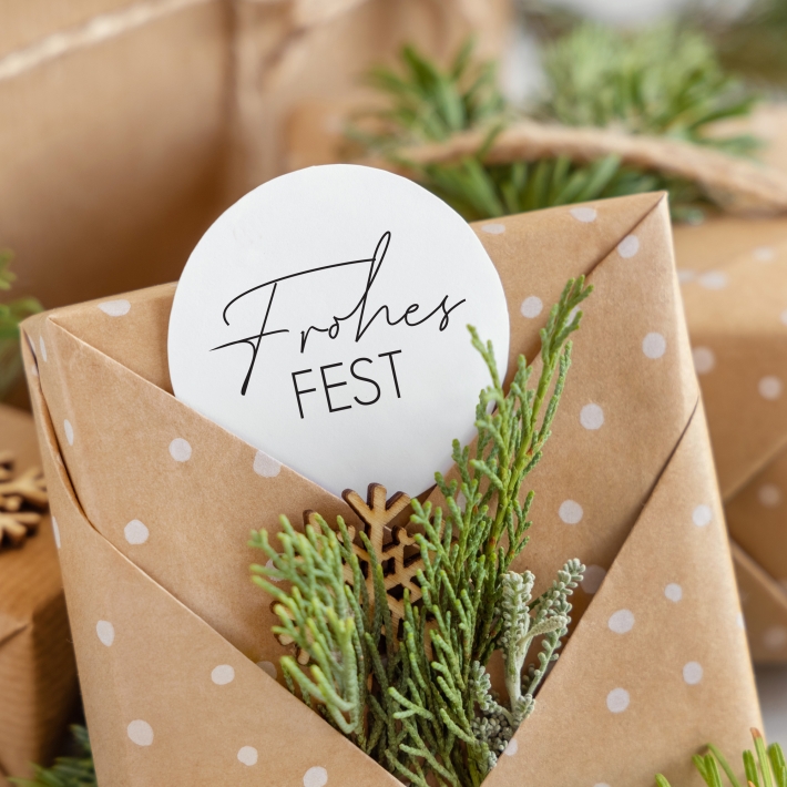 Stempel frohes Fest, modern