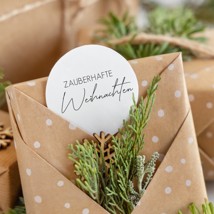 Stempel zauberhafte Weihnachten, modern