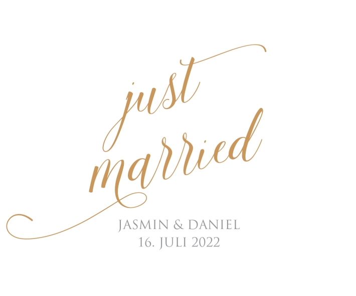 JGA I Hochzeit Banderole fr Prosecco Dosen Kalligrafie
