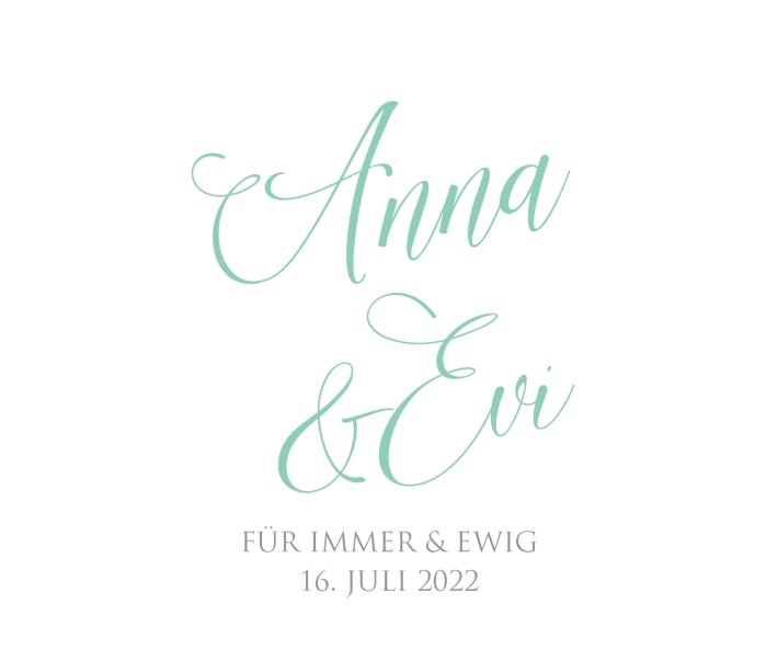 JGA I Hochzeit Banderole fr Prosecco Dosen Kalligrafie