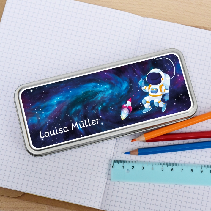 Stiftedose I Stiftebox fr die Schule Astronautin
