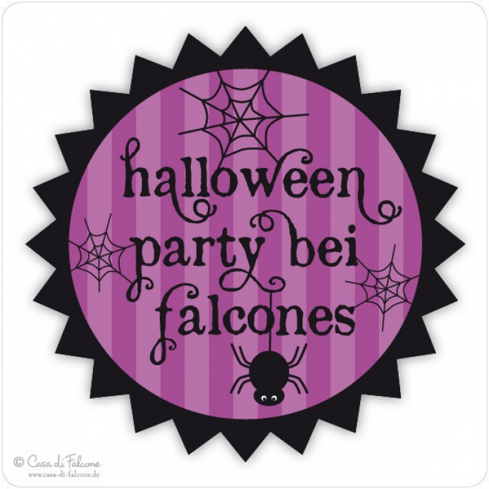 Aufkleber Halloween Spinnennetz