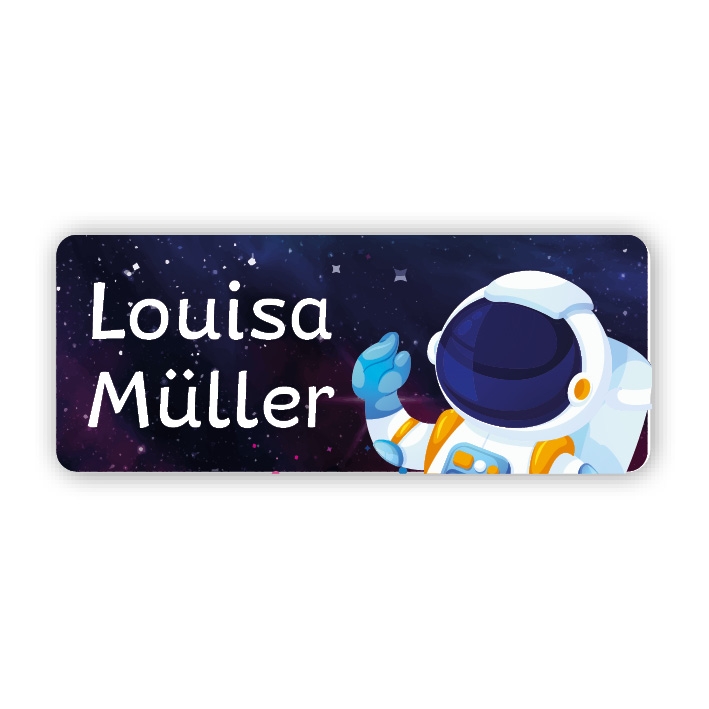 Stifteaufkleber I Kleine Namensaufkleber Astronautin