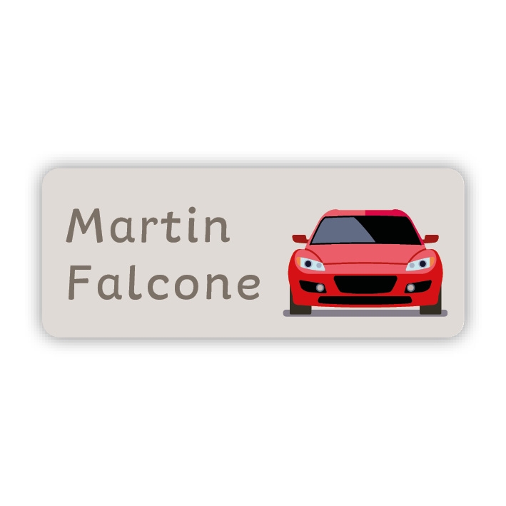 Stifteaufkleber I Kleine Namensaufkleber Auto