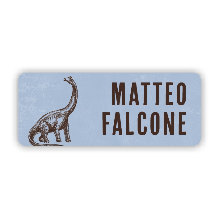 Stifteaufkleber I Kleine Namensaufkleber Dino