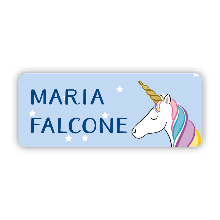 Stifteaufkleber I Kleine Namensaufkleber Einhorn