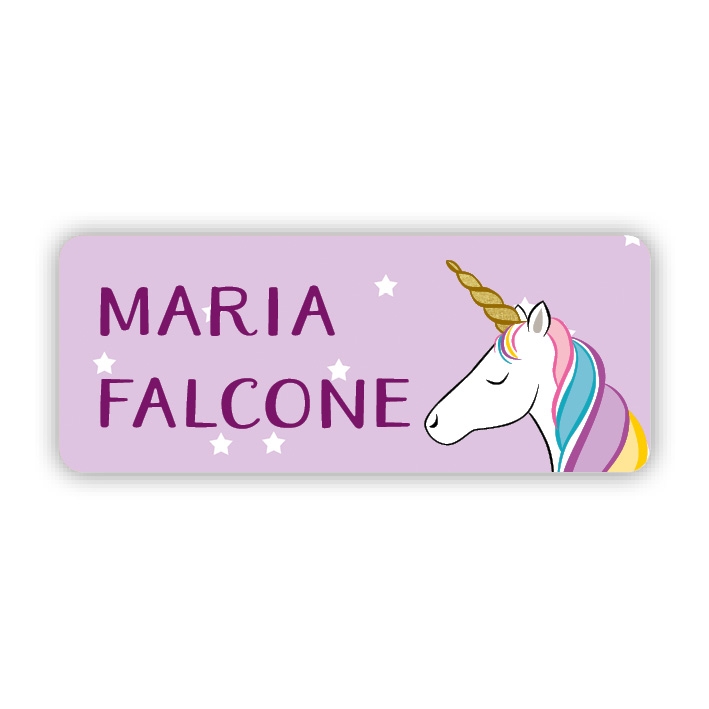 Stifteaufkleber I Kleine Namensaufkleber Einhorn