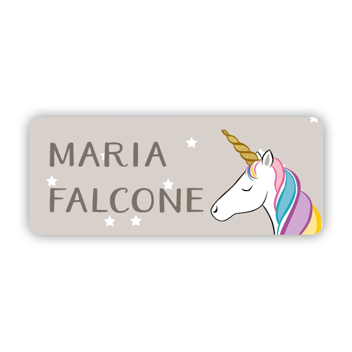 Stifteaufkleber I Kleine Namensaufkleber Einhorn