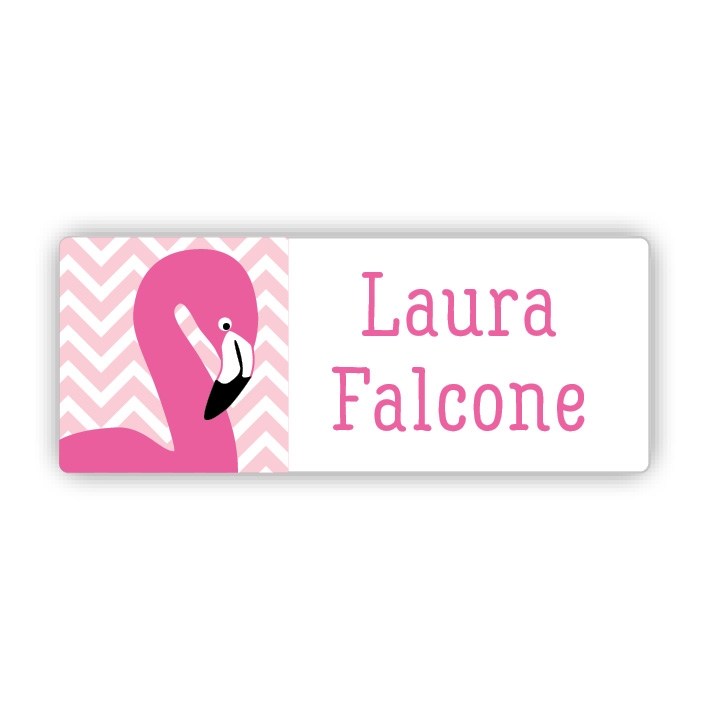 Stifteaufkleber I Kleine Namensaufkleber Flamingo