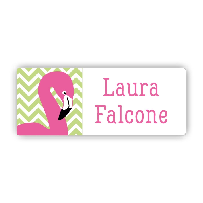 Stifteaufkleber I Kleine Namensaufkleber Flamingo