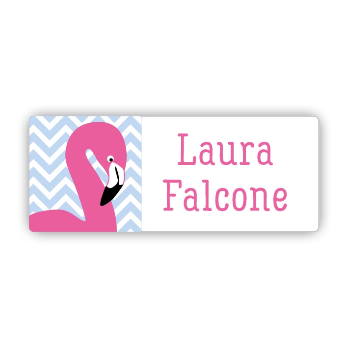 Stifteaufkleber I Kleine Namensaufkleber Flamingo