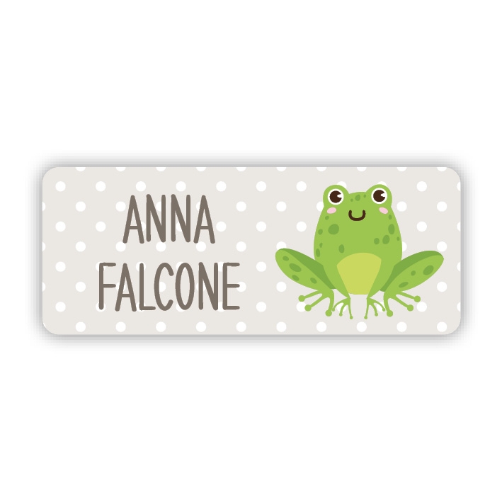 Stifteaufkleber I Kleine Namensaufkleber Frosch