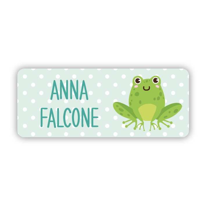 Stifteaufkleber I Kleine Namensaufkleber Frosch