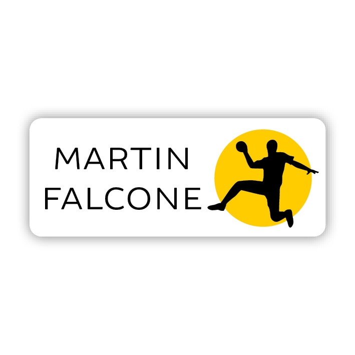 Stifteaufkleber I Kleine Namensaufkleber Handball