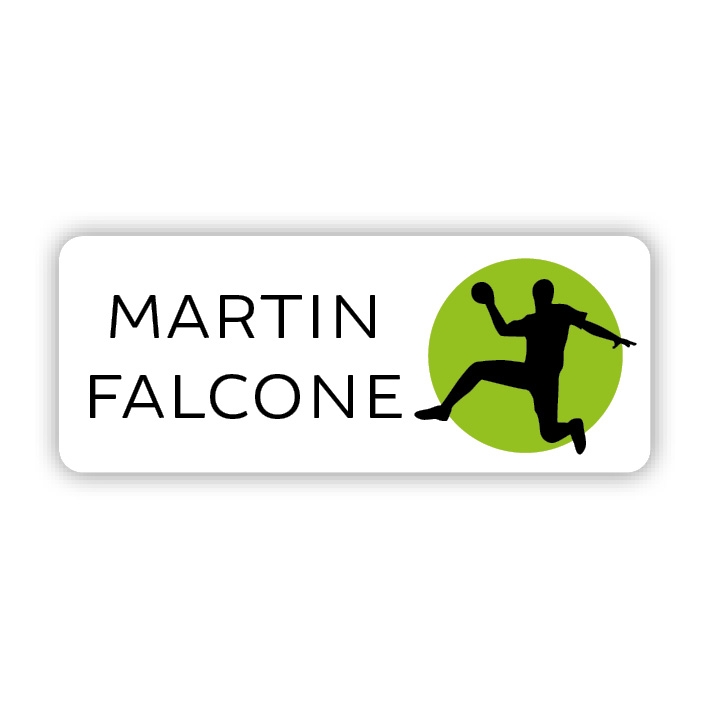 Stifteaufkleber I Kleine Namensaufkleber Handball