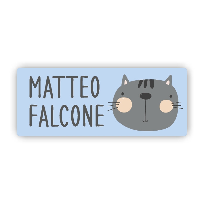 Stifteaufkleber I Kleine Namensaufkleber Katze