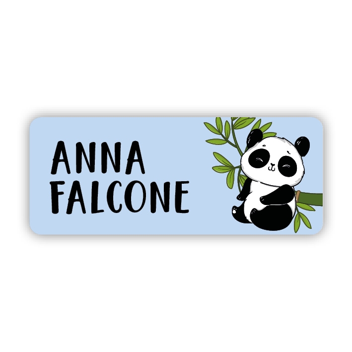 Stifteaufkleber I Kleine Namensaufkleber Panda