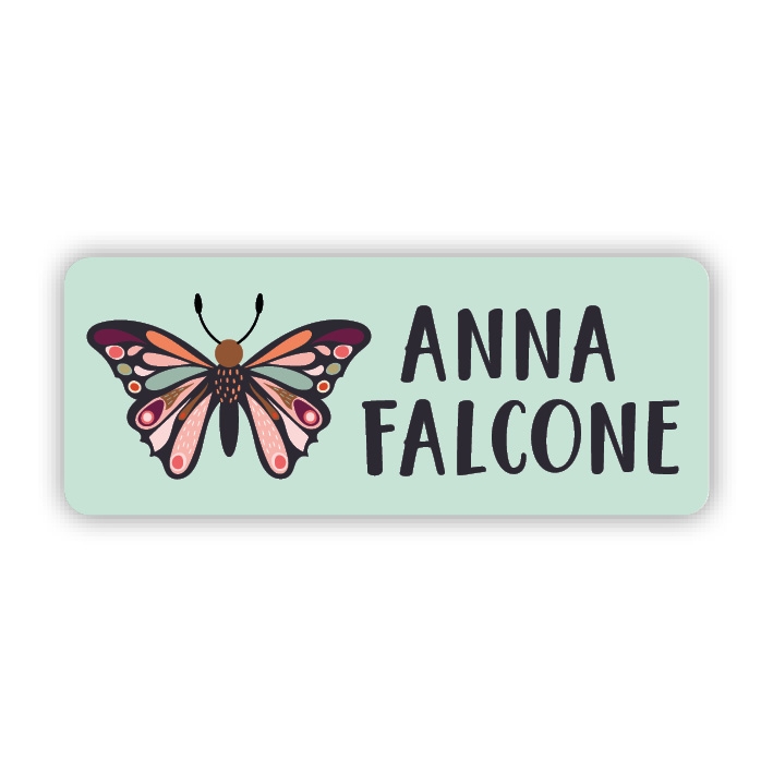 Stifteaufkleber I Kleine Namensaufkleber Schmetterling