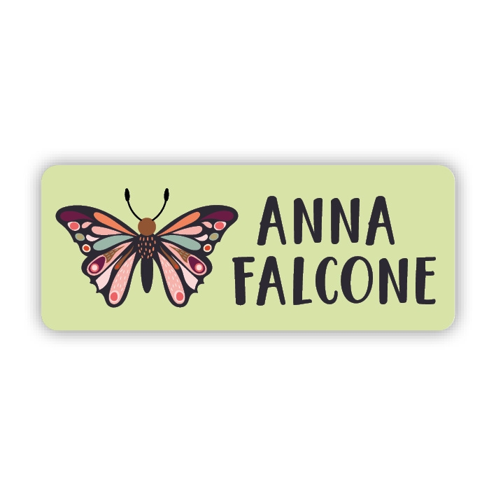 Stifteaufkleber I Kleine Namensaufkleber Schmetterling