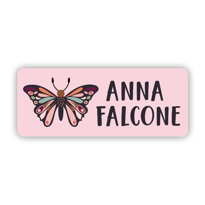 Stifteaufkleber I Kleine Namensaufkleber Schmetterling