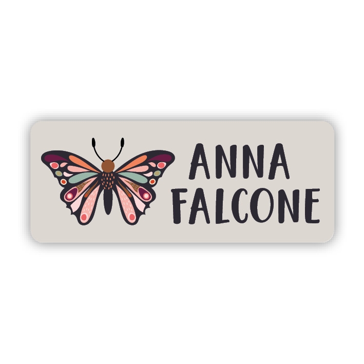 Stifteaufkleber I Kleine Namensaufkleber Schmetterling