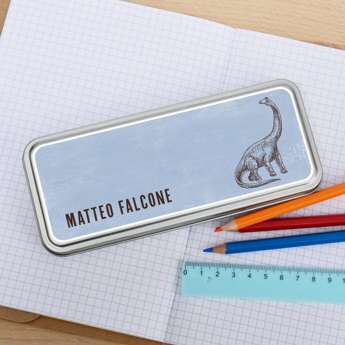 Stiftedose I Stiftebox fr die Schule Dino