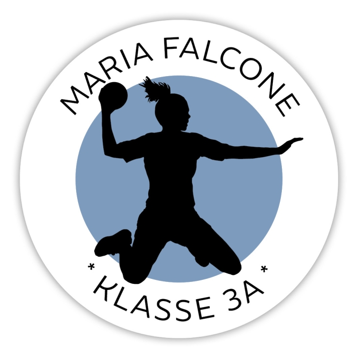 Schulaufkleber I Namensaufkleber fr die Schule Handballerin