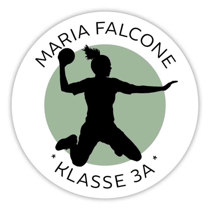 Schulaufkleber I Namensaufkleber fr die Schule Handballerin