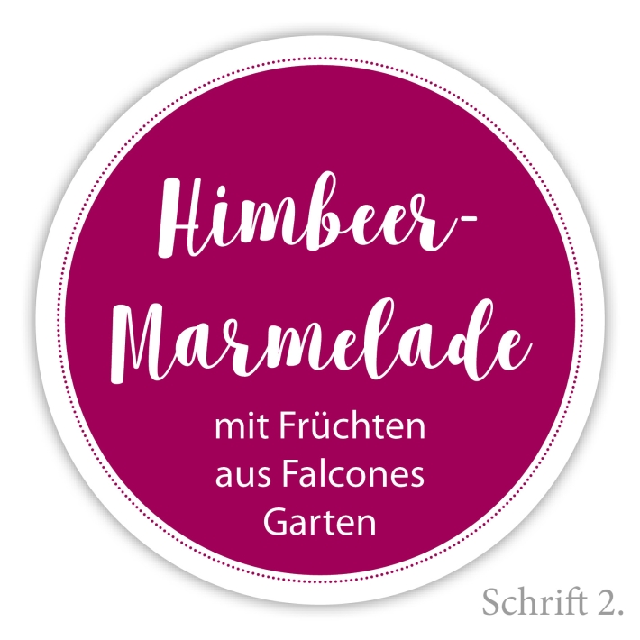 Adressaufkleber Simple, rund