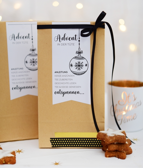 Advent in der Tte I DIY Verpackung 2er Set