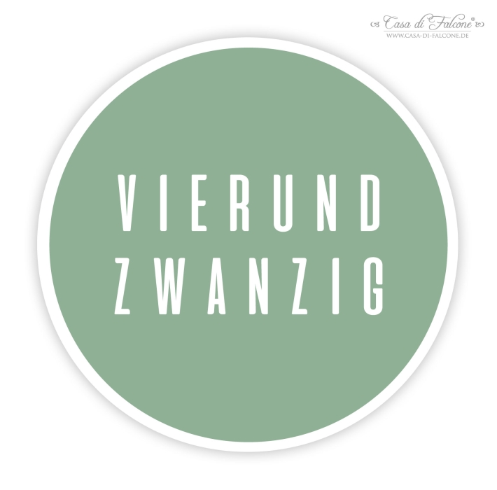 Adventskalender Zahlen Aufkleber, sans serif