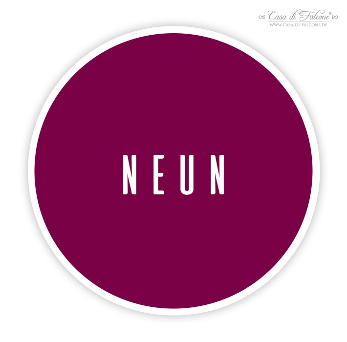 Adventskalender Zahlen Aufkleber, sans serif