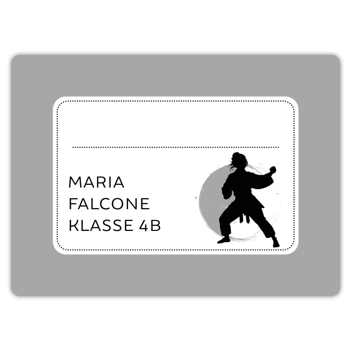 Heftaufkleber I groe Schulaufkleber Judo I Karate I Taekwondo
