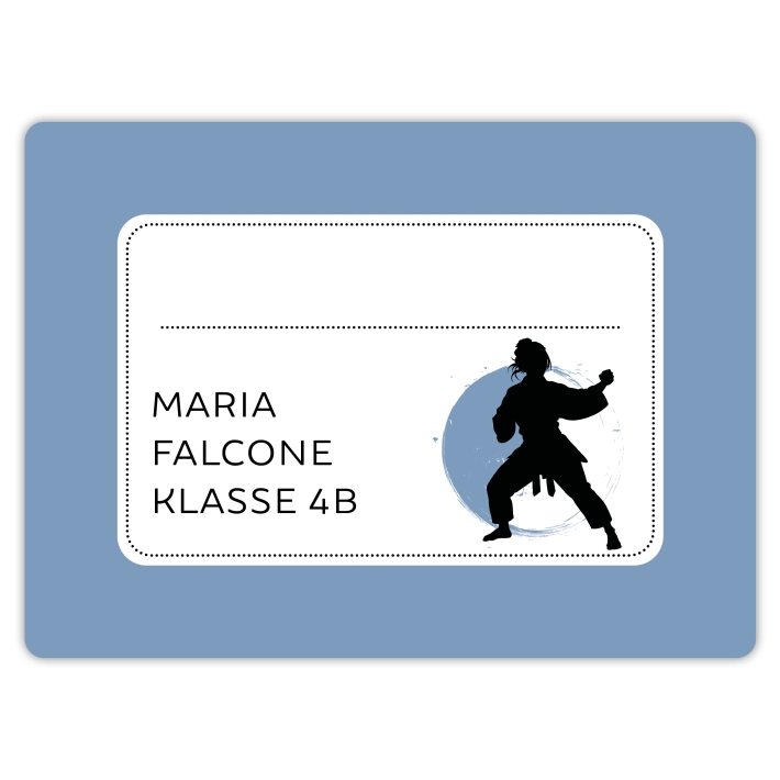 Heftaufkleber I groe Schulaufkleber Judo I Karate I Taekwondo
