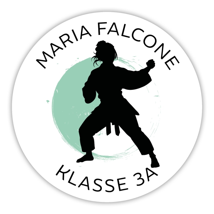 Schulaufkleber I Namensaufkleber fr die Schule Judo I Karate I 