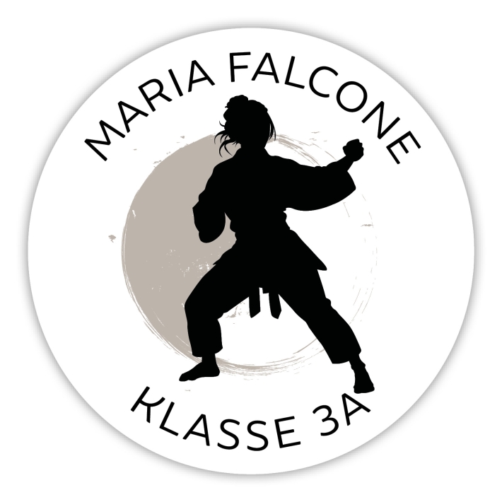 Schulaufkleber I Namensaufkleber fr die Schule Judo I Karate I 
