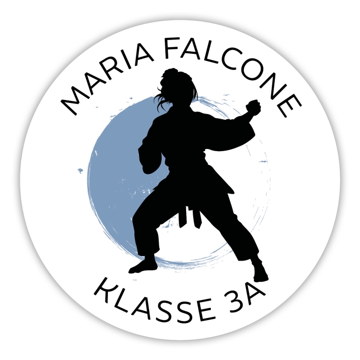 Schulaufkleber I Namensaufkleber fr die Schule Judo I Karate I 