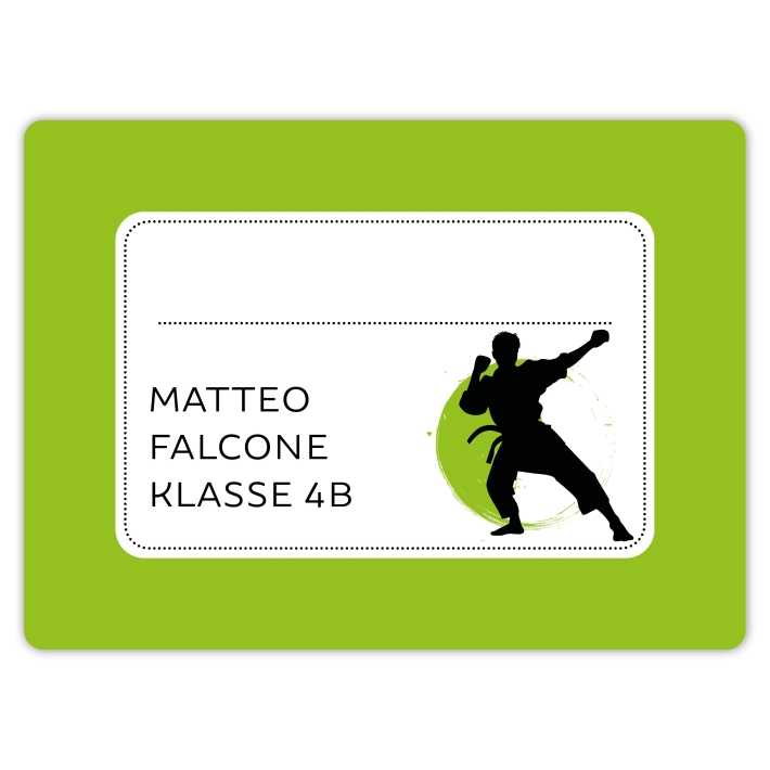 Heftaufkleber I groe Schulaufkleber Judo I Karate I Taekwondo