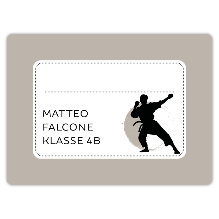 Heftaufkleber I groe Schulaufkleber Judo I Karate I Taekwondo