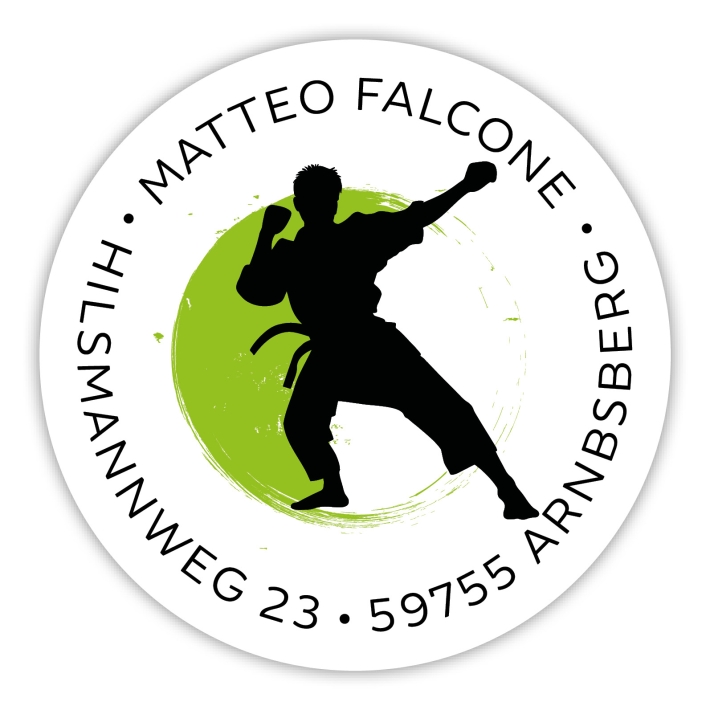 Schulaufkleber I Namensaufkleber fr die Schule Judo I Karate I