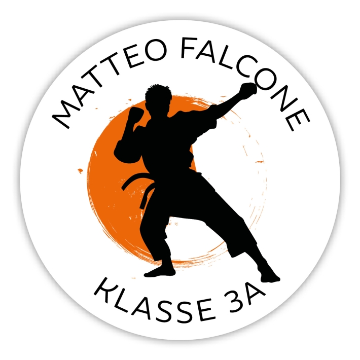 Schulaufkleber I Namensaufkleber fr die Schule Judo I Karate I